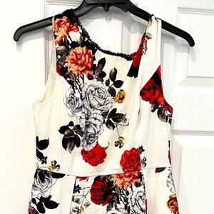 Adrianna Papell Floral Jacquard fit and flare dress